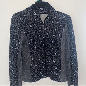 Jones New York Cheetah print jacket size : PM